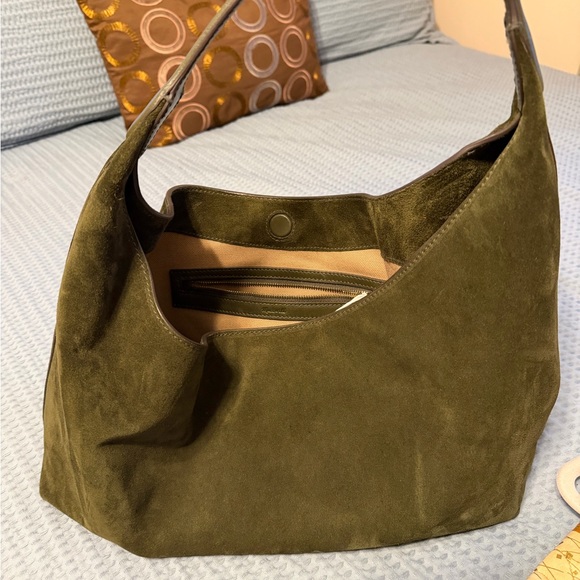 Madewell Handbags - Madewell Olive Suede Hobo Bag